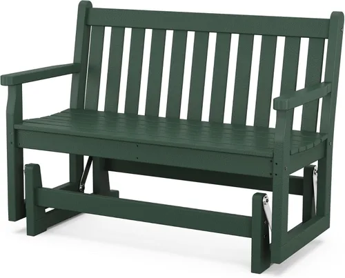 Vista 10 de POLYWOOD® Planeador de jardín tradicional, gris pizarra Pizarra gris