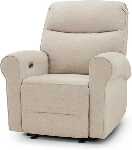 Vista 12 de MCombo Silla Reclinable Eléctrica Compacta que se Pega a la Pared para Espacios Pequeños, Puertos USB-A/C Duales, Sillón Reclinable de Brazos Curvos
