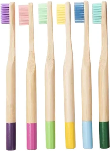Vista 3 de Healifty Cepillo de dientes para adultos, 18 piezas, cepillo de dientes de madera, cepillo de dientes de bambú, cepillo de dientes de bambú, cepillo