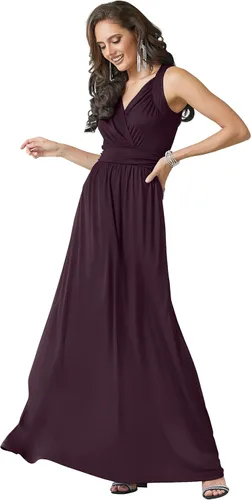 Vista 57 de Koh Koh - Maxi vestido largo sin mangas para dama de honor, cóctel, noche