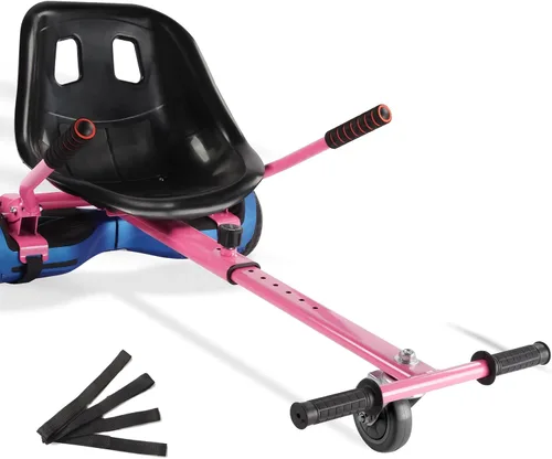 Vista 11 de Hishine Hoverboard Seat Attachment 265lbs Capacity, 26"-34.5" Adjustable Length Hover Board Go Kart Accessory w/Comfortable&Sturdy Seat,Go Cart