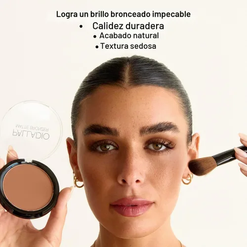 Vista 5 de Palladio Bronceador mate, sin líneas de bronceado