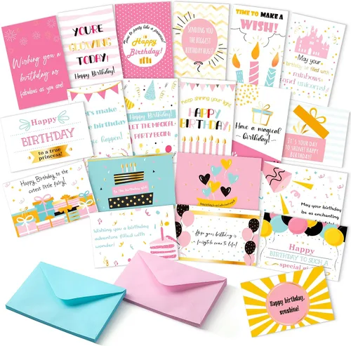 Vista 15 de Mr. Pen - Tarjetas de feliz cumpleaños para niños, 3.75 x 5.2 pulgadas, paquete de 48 con sobres, 6 diseños de animales coloridos, tarjeta