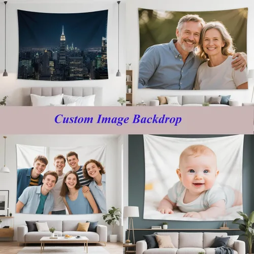 Vista 4 de Jhdstore Tapiz personalizado para colgar en la pared, pancartas y letreros para colgar en la pared, personaliza tapices de pared para dormitorio, 29