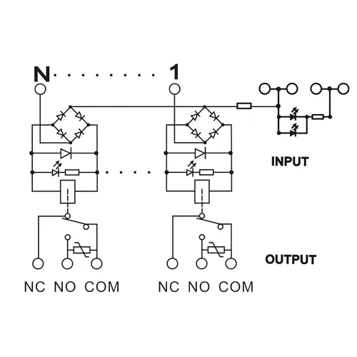 Vista 4 de Módulo de relé de 16 canales AC/DC 5V PLC Relé