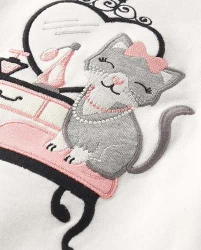 Vista 2 de Gymboree Camisetas de manga larga con estampado bordado para niñas y niños pequeños