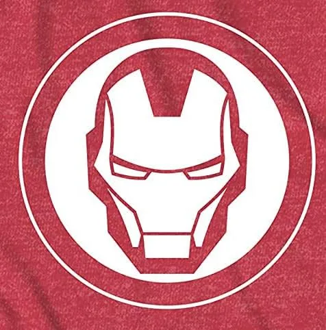 Vista 3 de Marvel Avengers Iron Man Mask Logo Endgame camiseta para hombre