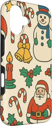 Vista 3 de Patrón retro de los años 90, decoración nostálgica de vacaciones para iPhone 16