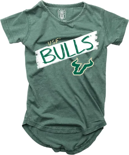 Vista 50 de Wes and Willy NCAA - Camiseta Burnout para niñas S/S