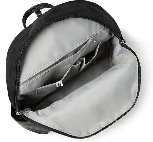 Vista 8 de Baggallini Mochila antirrobo Securtex para vacaciones, Negro, talla única