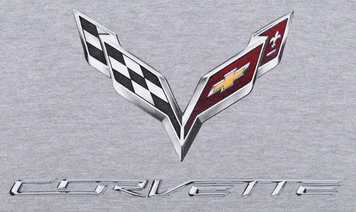 Vista 5 de JH DESIGN GROUP Chevy Corvette C7 - Sudadera con capucha para hombre, color negro, gris jaspeado, rojo, Gris