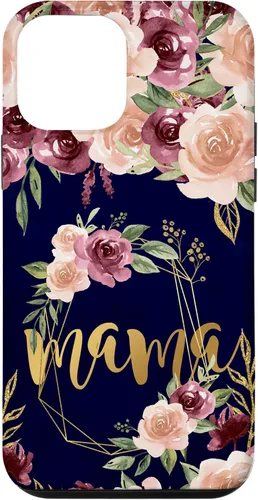 Vista 16 de Mama Floral New Mom Flower Print Pregnant Woman Watercolor Case for iPhone 17