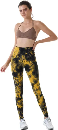 Vista 3 de AUROLA Leggings de entrenamiento para mujer, control de abdomen, a prueba de sentadillas, acanalados, gruesos, sin costuras, pantalones activos