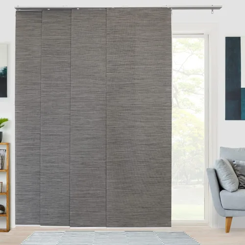 Vista 12 de CHICOLOGY Persianas de puertas corredizas, Persianas para puertas corredizas de vidrio, persianas verticales para puertas de patio, divisor