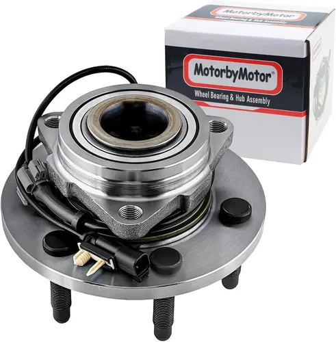 Vista 17 de MotorbyMotor 513188 Cojinete de rueda delantera y conjunto de cubo de 6 orejetas con ABS compatible con Chevy Trailblazer SSR, GMC Envoy, Buick