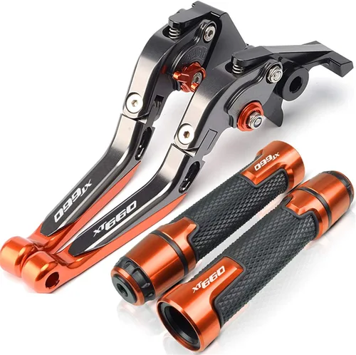Vista 7 de Para Yamaha XT660 XT 660 XT660X XT660/X/R/Z 2004-2017 2016 2015 2014 2013 2012 Empuñaduras de motocicleta Embrague Palancas de embrague de freno
