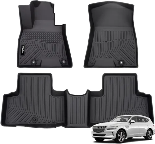 Vista 51 de Tapetes de piso para todo clima y forro de carga con respaldo para Chevrolet Suburban de 7 asientos 2021-2025 / GMC Yukon XL de 7 asientos