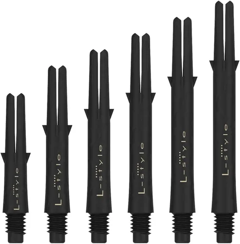 Vista 4 de L-style L-Shaft Carbon Locked Dart Shafts – Lightweight Carbon Shafts for Soft Tip & Steel Tip Darts – Set of 3