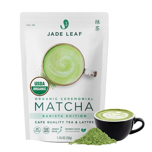Vista 9 de Jade Leaf – Té verde en polvo, orgánico y japonés, de grado culinario supremo (el preferido por los Chefs y cafeterías para mezclar & hornear)