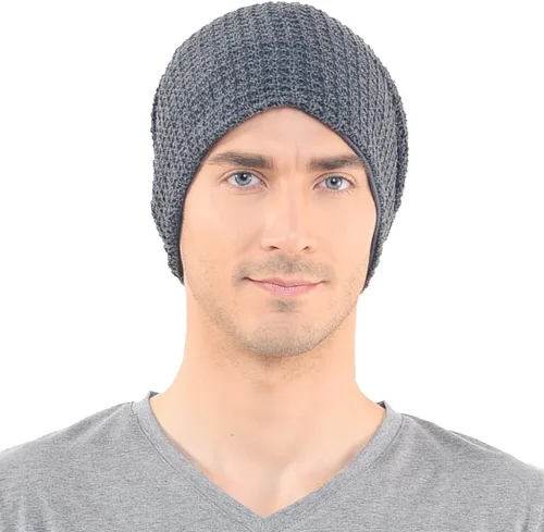 Vista 35 de FORBUSITE Gorro de punto largo holgado para hombre para verano e invierno, de gran