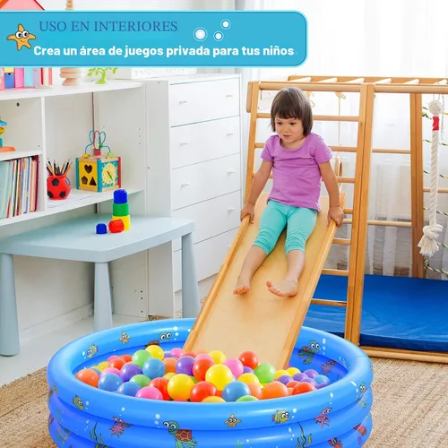 Vista 5 de VIVI MAO - Piscina inflable redonda para jardín, piscina portátil para niños, piscina infantil para chapotear, piscina de uso en interiores