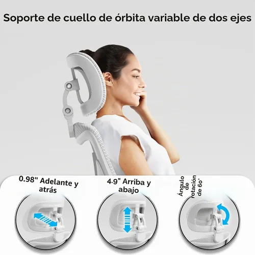 Vista 8 de [Usado] Ergalithic Silla de Oficina para Casa Ergonómica - Silla de Escritorio en Forma de X para Computadora de Malla con Cuero de PU, Soporte
