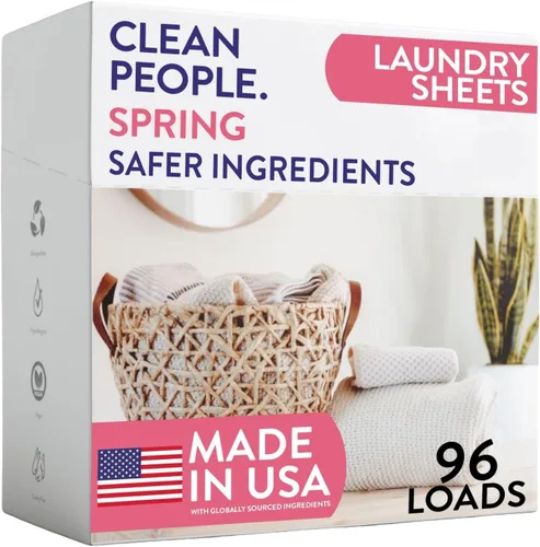 Vista 33 de The Clean People Hojas de detergente para ropa – Jabón de lavandería – Ultra concentrado, embalaje reciclable, combate las manchas – Mañana