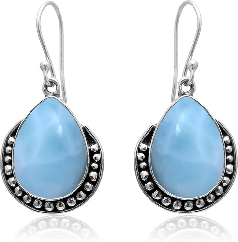 Vista 10 de Veracity Jewelry - Aretes de plata de ley con piedras preciosas para mujeres y niñas, regalo para su cumpleaños, aniversario, esposa, mamá, novia