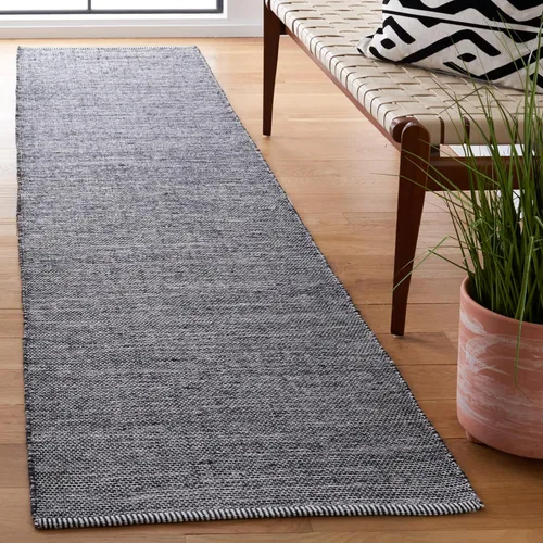 Vista 13 de SAFAVIEH Kilim Collection - Alfombra de pasillo, 2 pies 3 pulgadas x 7 pies, gris y marfil, hecha a mano, lana de cheurón, ideal para zonas de alto