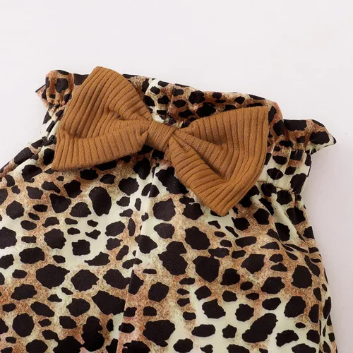 Vista 6 de Conjunto de ropa para bebé niña, ropa para recién nacida, con volantes, mameluco para otoño e invierno
