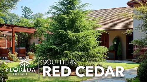 Vista 4 de Árbol de cedro rojo del sur 30 plantas vivas Juniperus virginiana Silicicola Árboles resistentes de hoja perenne de rápido crecimiento