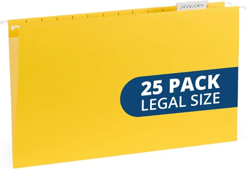 Vista 9 de Blue Summit - Carpetas colgantes de tamaño legal, carpetas de tamaño legal de 9.5 x 14.75 pulgadas, 25 archivos colgantes reforzados en varios
