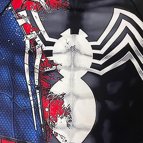Vista 4 de TIMWOODER Camisa de compresión para hombre, camiseta de manga corta suave con estampado 3D, camiseta deportiva para gimnasio
