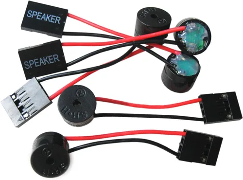 Vista 5 de Altavoz interno de placa base de PC (paquete de 3), zumbador de alarma BIOS para resolución de problemas de PC y diagnóstico de código de pitido