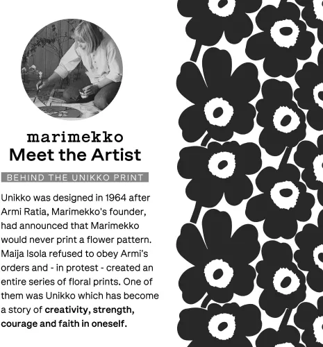 Vista 4 de MARIMEKKO Oiva Unikko - Refina la decoración de tu cocina con nuestro icónico gres blanco, elegantes platos llanos de porcelana blanca para elevar