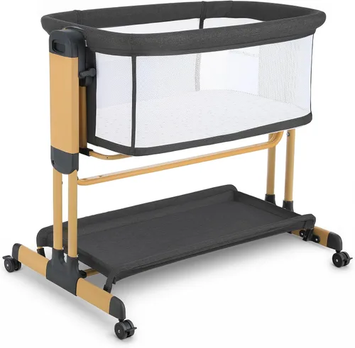 Vista 11 de Ezebaby Cuna mecedora 3 en 1, moisés estable y seguro Beige