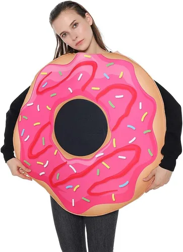 Vista 8 de EraSpooky Disfraz de dona para fiesta familiar para adultos Men