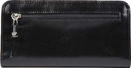 Vista 2 de Bosca Cartera de embrague de cuero viejo 7" para mujer