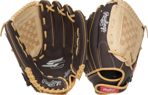 Vista 9 de Rawlings Guante de béisbol y sóftbol Sure Catch Modelos de T-Ball, para jóvenes y adultos recreativos Múltiples tallas y estilos