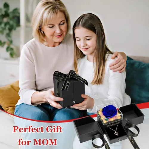 Vista 3 de Regalos de rosas para el día de la madre para mamá de hija e hijo, flores frescas para entrega, regalos de cumpleaños para mujeres, regalos de rosa