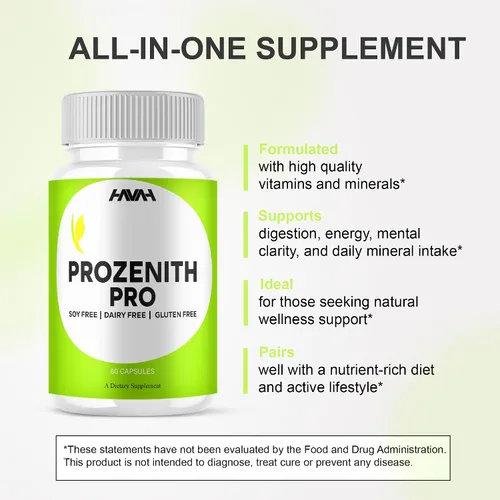 Vista 7 de Prozenith Pro Pills Prozenith - Cápsulas de Prozenith Prozenith, máxima fuerza general, bienestar general, suplemento de apoyo de sal rosa