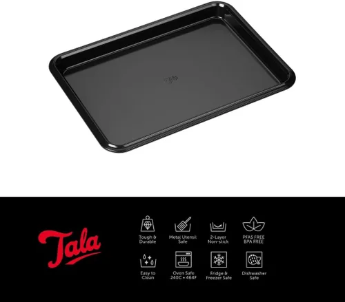 Vista 2 de Tala Bandeja antiadherente para hornear de 14 pulgadas, color negro