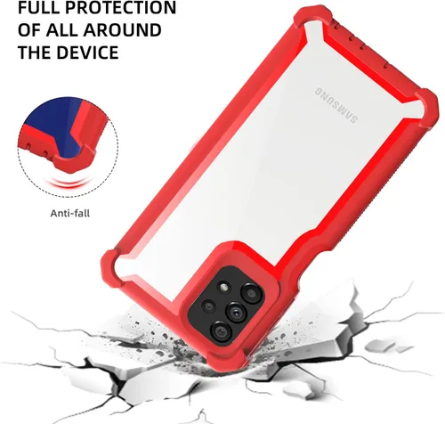 Vista 4 de Asuwish Funda de teléfono para Samsung Galaxy A73 5G 2022, resistente, a prueba de golpes, a prueba de caídas, cuerpo completo, protección híbrida