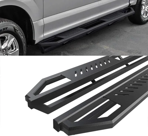 Vista 4 de HD Ridez Barra de acero híbrida basculante compatible con Ford F150 SuperCrew Cab 2015-2026 y F150 Lightning 2022-2026 y F-250 F-350 Super Duty