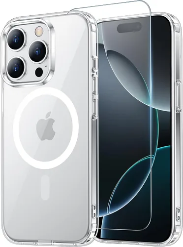 Vista 20 de Funda transparente para iPhone 11 con protector de pantalla, compatible con Magsafe, antiamarilleo, protección de grado militar, a prueba de golpes