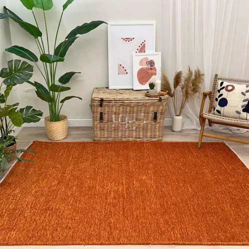 Vista 10 de Alfa Rich 5x8 Alfombras lavables de oro ámbar para sala de estar, dormitorio, cocina, de algodón, aptas para mascotas