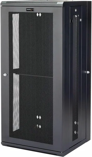 Vista 9 de StarTech Gabinete de Red de Montaje en Pared de 12U de 4 Postes con Estante de 1U, Kit de Rack de Servidor de 19 Pulgadas Montado en Pared, Hasta 16