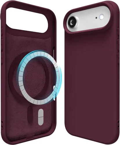 Vista 149 de oakxco Funda de silicona para iPhone 12 Pro Max, magnética, compatible con carga inalámbrica Magsafe, cubierta protectora de goma suave y delgada