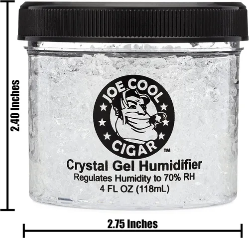 Vista 3 de Joe Cool Cigar Humidificador de gel de cristal para humidores de cigarros - tarro de 4 oz