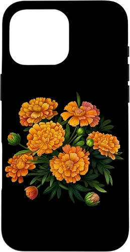 Vista 19 de Vintage Marigold Inspired Flower Case for iPhone 16